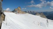 Archived webcam image showing Hintertux Glacier - Top station Gefrorene Wand on 12 Jul 2026 at 18:13