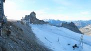 Archived webcam image showing Hintertux Glacier - Top station Gefrorene Wand on 20 Sep 2026 at 08:59