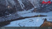 Archived webcam image showing Saas-Fee: Top station Hannig on 26 Feb 2026 at 08:28