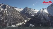 Archived webcam image showing Saas-Fee: Top station Hannig on 26 Feb 2026 at 11:28