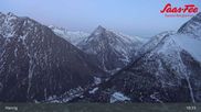Archiviertes Webcam Bild: Saas-Fee: Bergstation Hannig am 09.03.2026 um 05:02 Uhr