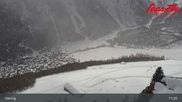 Archived webcam image showing Saas-Fee: Top station Hannig on 22 Mar 2026 at 11:26