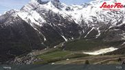 Archived webcam image showing Saas-Fee: Top station Hannig on 21 May 2026 at 11:53