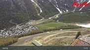 Archived webcam image showing Saas-Fee: Top station Hannig on 21 May 2026 at 13:53