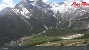 Archiviertes Webcam Bild: Saas-Fee: Bergstation Hannig am 28.05.2026 um 11:43 Uhr