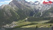 Archived webcam image showing Saas-Fee: Top station Hannig on 8 Jul 2026 at 15:08