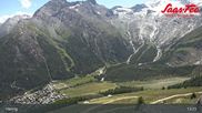 Archiviertes Webcam Bild: Saas-Fee: Bergstation Hannig am 12.07.2026 um 13:38 Uhr