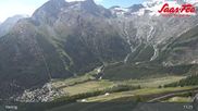 Archived webcam image showing Saas-Fee: Top station Hannig on 20 Jul 2026 at 11:22