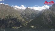 Archived webcam image showing Saas-Fee: Top station Hannig on 20 Jul 2026 at 15:22