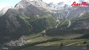Archived webcam image showing Saas-Fee: Top station Hannig on 20 Jul 2026 at 17:22