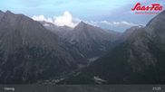 Archived webcam image showing Saas-Fee: Top station Hannig on 21 Jul 2026 at 01:18