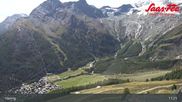 Archiviertes Webcam Bild: Saas-Fee: Bergstation Hannig am 26.08.2026 um 11:10 Uhr