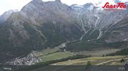 Archiviertes Webcam Bild: Saas-Fee: Bergstation Hannig am 26.08.2026 um 17:10 Uhr