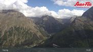 Archived webcam image showing Saas-Fee: Top station Hannig on 18 Sep 2026 at 15:48