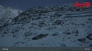 Archived webcam image showing Saas-Fee: Top station Hannig on 22 Oct 2026 at 07:47