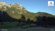 Archived webcam image showing Ski lifts Prags (3 Zinnen Dolomites) on 30 Jul 2026 at 07:55