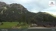 Archived webcam image showing Ski lifts Prags (3 Zinnen Dolomites) on 14 Sep 2026 at 08:53