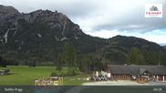 Archived webcam image showing Ski lifts Prags (3 Zinnen Dolomites) on 14 Sep 2026 at 09:53