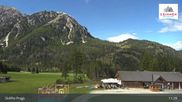 Archived webcam image showing Ski lifts Prags (3 Zinnen Dolomites) on 14 Sep 2026 at 11:53