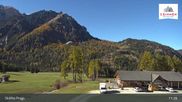 Archived webcam image showing Ski lifts Prags (3 Zinnen Dolomites) on 30 Oct 2026 at 11:02