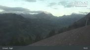 Archived webcam image showing Gstaad - Mountain Restaurant Eggli on 18 Sep 2026 at 19:42