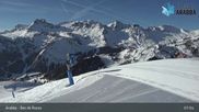 Archived webcam image showing Arabba - Top station Monte Burz chairlift on 25 Mar 2026 at 08:24