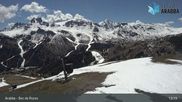 Archived webcam image showing Arabba - Top station Monte Burz chairlift on 30 Apr 2026 at 13:53