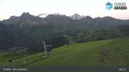 Archived webcam image showing Arabba - Top station Monte Burz chairlift on 19 Jun 2026 at 05:06
