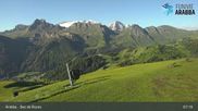 Archived webcam image showing Arabba - Top station Monte Burz chairlift on 19 Jun 2026 at 07:06