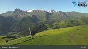 Archived webcam image showing Arabba - Top station Monte Burz chairlift on 23 Jun 2026 at 07:47