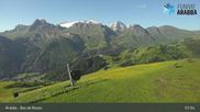 Archived webcam image showing Arabba - Top station Monte Burz chairlift on 23 Jun 2026 at 08:47