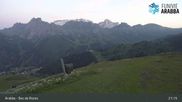 Archived webcam image showing Arabba - Top station Monte Burz chairlift on 13 Jul 2026 at 01:12