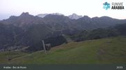 Archived webcam image showing Arabba - Top station Monte Burz chairlift on 31 Jul 2026 at 05:15