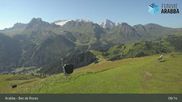 Archived webcam image showing Arabba - Top station Monte Burz chairlift on 31 Jul 2026 at 09:15