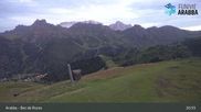 Archived webcam image showing Arabba - Top station Monte Burz chairlift on 3 Aug 2026 at 01:29