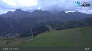 Archived webcam image showing Arabba - Top station Monte Burz chairlift on 10 Aug 2026 at 05:19