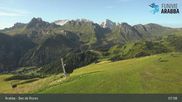 Archived webcam image showing Arabba - Top station Monte Burz chairlift on 10 Aug 2026 at 08:19