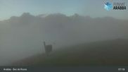 Archived webcam image showing Arabba - Top station Monte Burz chairlift on 19 Sep 2026 at 07:44