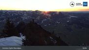 Archived webcam image showing Grünten - View from the summit on 26 Feb 2026 at 01:55