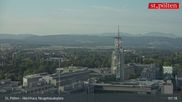 Archived webcam image showing St. Pölten - View over the city on 24 May 2026 at 07:29