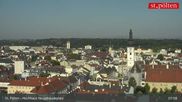 Archived webcam image showing St. Pölten - View over the city on 24 May 2026 at 08:29