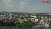 Archived webcam image showing St. Pölten - View over the city on 24 May 2026 at 15:29