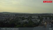 Archived webcam image showing St. Pölten - View over the city on 24 May 2026 at 19:29