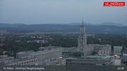 Archived webcam image showing St. Pölten - View over the city on 24 May 2026 at 21:29