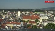 Archived webcam image showing St. Pölten - View over the city on 22 Jun 2026 at 09:12