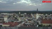 Archived webcam image showing St. Pölten - View over the city on 12 Jul 2026 at 05:09