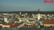 Archived webcam image showing St. Pölten - View over the city on 12 Jul 2026 at 07:09