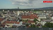 Archived webcam image showing St. Pölten - View over the city on 12 Jul 2026 at 09:09