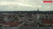Archived webcam image showing St. Pölten - View over the city on 12 Jul 2026 at 11:09
