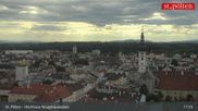 Archived webcam image showing St. Pölten - View over the city on 12 Jul 2026 at 17:09
